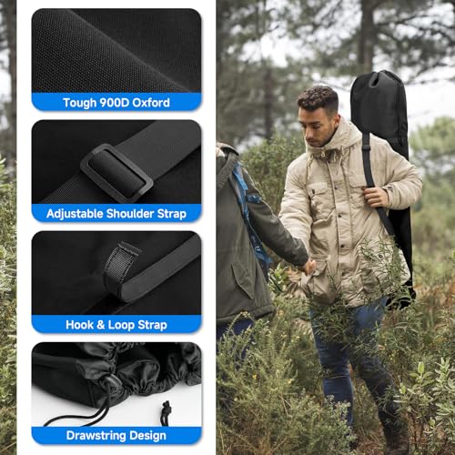 Xxerciz Camping Chair Replacement Bag, 57 Inches Large Folding Chair Carry Cover with Adjustable Shoulder Strap, Heavy Dut...