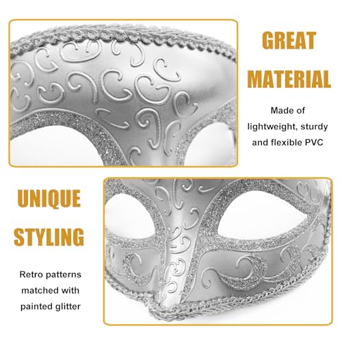 Ralleyfun Masquerade Mask for Men Women Couple Ventian Halloween Masks for Party Prom Ball