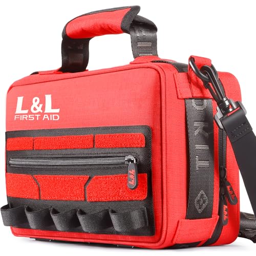 First Aid Kit for Car Home Travel Businesses,450 Piece Survival Gear First Aid,Large First Aid Kit Survival,Waterproof Eme...