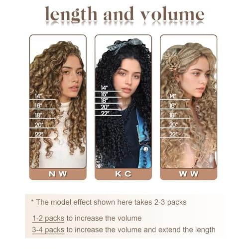 Hetto Curly Clip in Hair Extensions Human Hair 18inch 120g 7pcs #2 Darkest Brown Curly Clip in Human Hair Extensions Natural Wavy Clips in Extension Human Hair
