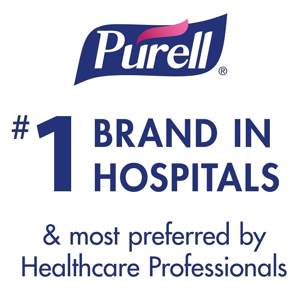 Purell Advanced Hand Sanitizer Gel ES1 Push-Style Hand Sanitizer Dispenser 450 mL Refill Bottle (Pack of 2) - 4450-06-EC2PK