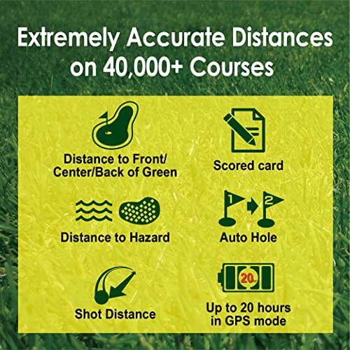 CANMORE TW356 Golf GPS Wearable Device for Men and Women, Free 41,000+ Preloaded Courses Update Worldwide, High Contrast L...