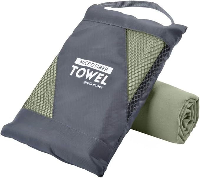 Microfiber Towel Perfect Travel & Gym & Camping Towel, Quick Dry - Super Absorbent - Ultra Compact - Lightweight. Suitable...