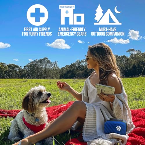 EVERLIT Pet Medic First Aid Kit | Vet-Approved Animal Care Kit with 95 Pcs Medical, Outdoor & Emergency Supplies to Treat ...