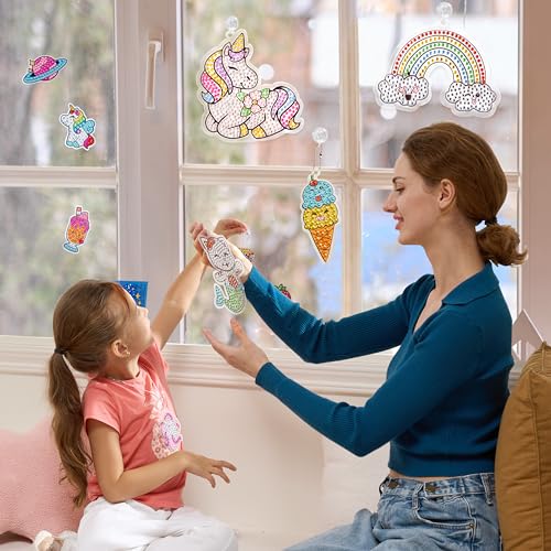 Klever Kits 16 Projects Gem Painting, Kids Diamond Art Kit for Kids with 5D Diamond, Arts and Crafts for Girls Ages 6-12, ...