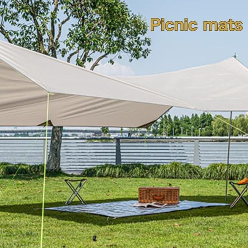 windhike Naturehike Aluminum Foil Foldable Picnic Blanket, Ultralight Ground Sheet Mat, Waterproof Camping Tarp, Sleeping ...