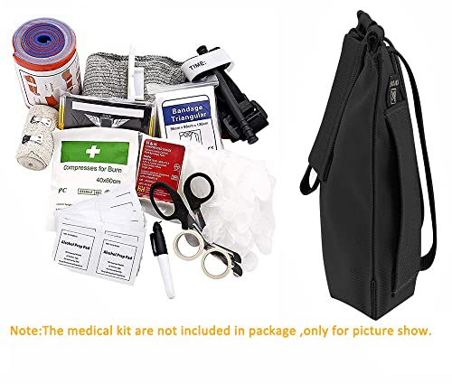 KRYDEX Molle Dump Pouch Roll-Up and KRYDEX Tactical Blow Out Kit Bag Medical Pouch Black