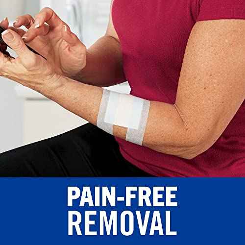 Nexcare Sensitive Skin Low Trauma Tape, 1 in x 4 yd, Pain-Free Removal, Hypoallergenic, 12 Rolls