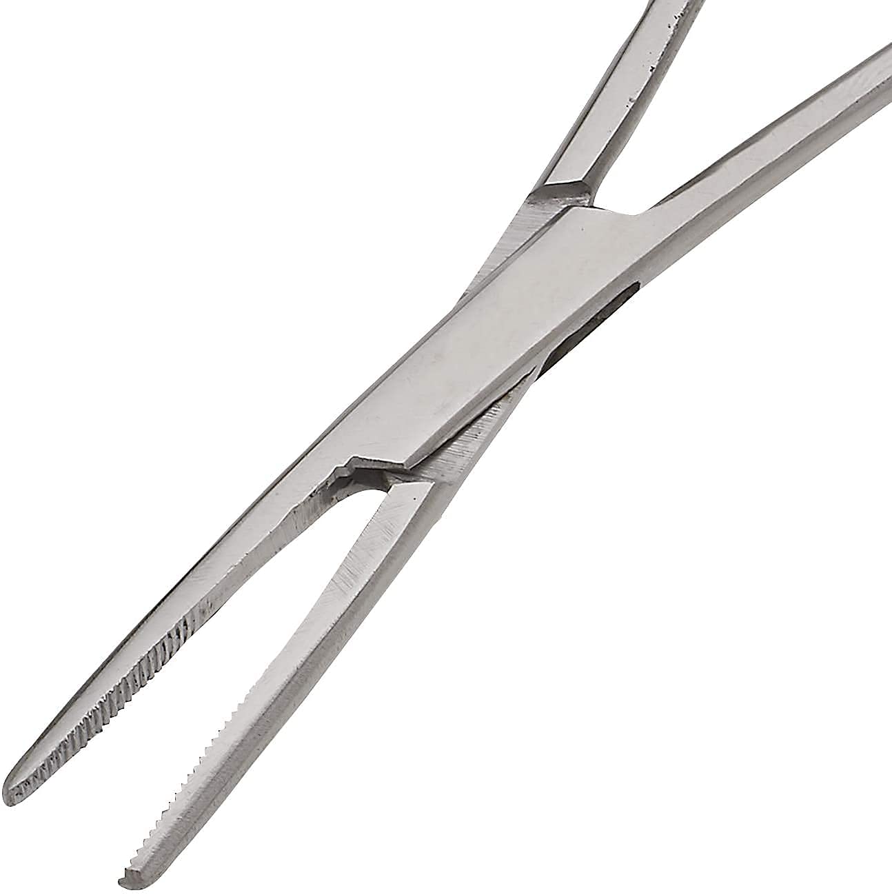 SURGICAL ONLINE 2-Piece Curved & Straight 5" Hemostat Set - Stainless Steel Locking Tweezer Clamps - Ideal Hemostats for Nurses, Fishing Forceps, Crafts and Hobby