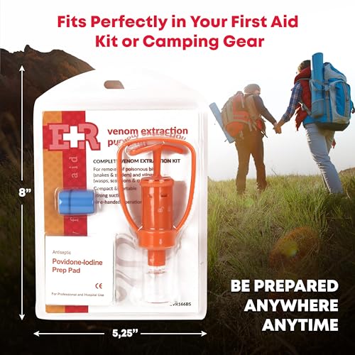 Ever Ready First Aid Snake Bite Venom Extractor Kit Latex Free