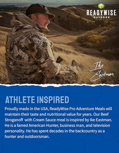 ReadyWise Outdoor Pro Adventure Meal Beef Stroganoff with Cream Sauce, Premium Freeze-Dried Food for Camping, Hiking, and ...