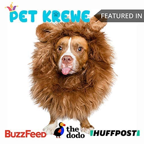 Pet Krewe Lion Mane for Dog -Lion Mane Dog Costume by Pet Krewe