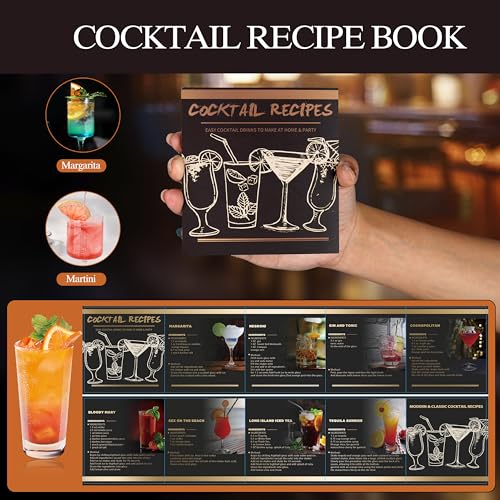 Mixology Bartender Kit – 24 Piece Gun Metal Cocktail Shaker Set w/Stand – Essential Home Bar Accessories Martini Shaker, J...