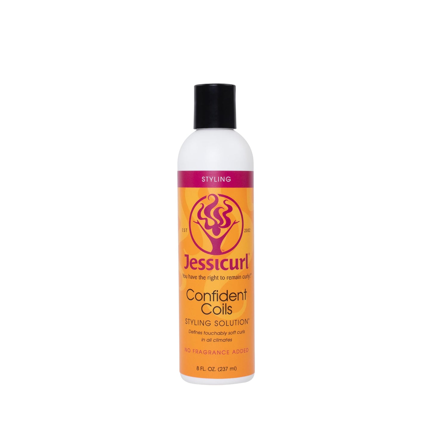 Jessicurl, Confident Coils Styling Solution, No Fragrance Added, 8 Fl oz. Curl Cream for Humidity Control and Frizz Control, Cur