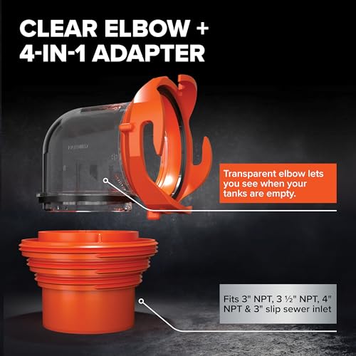 Camco RhinoEXTREME 20' RV Sewer Hose Kit – Premium Sewer Kit — Pre-Assembled & Ready-to-Use — Includes 4-in-1 Dump Station...