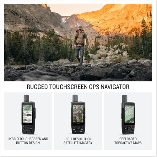 Garmin GPSMAP H1 Premium GPS Handheld Navigator for Hiking, Rugged Design with Color Touchscreen and Buttons, Durable IP67...