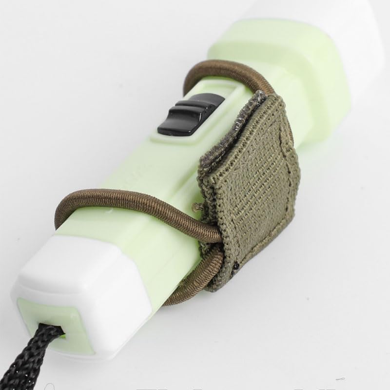 3PCS Green Outdoor Tactical Backpack Elastic Binding Buckle,D-Shaped Climbing Carabiner