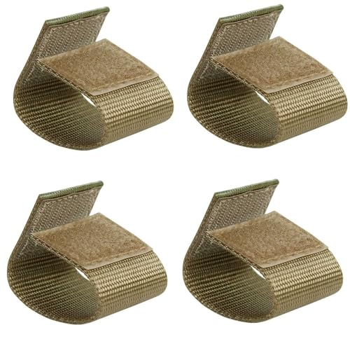 TACNEX Duty Belt Keepers with Double Snaps for 1.5"/1.75"/2"/2.25" Wide Police Security Tactical Nylon Belt Accessories 4 PCS