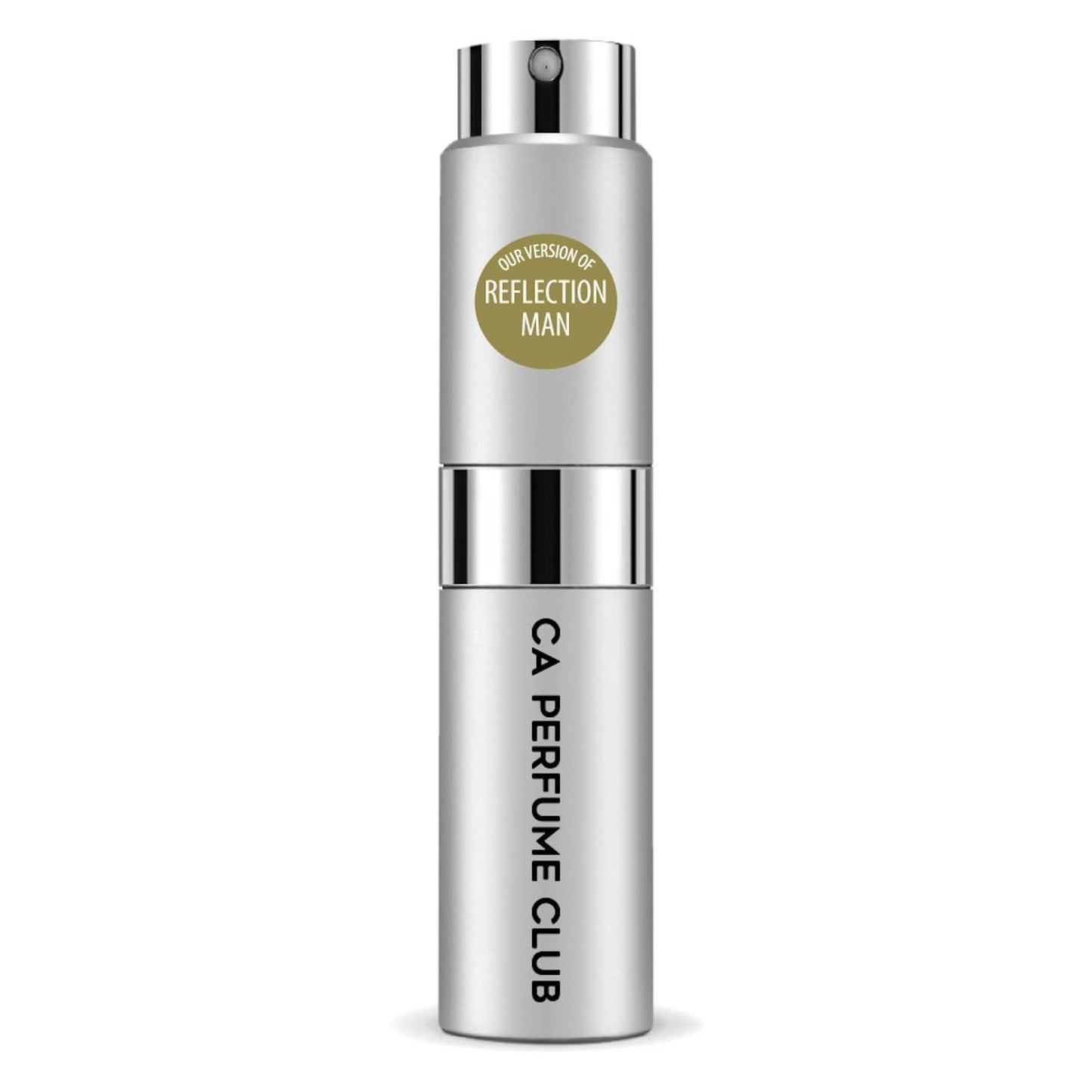 CA Perfume Impression of Reflection Man for Men Woody Floral Musk Scent Long Lasting Cologne for Men Eau De Parfum Travel Size Refillable Atomizer Spray 0.27 Fl Oz 8ml
