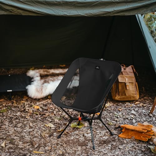 Naturehike YL01 Snap Camping Chair, 1 Second Setup Frame, 441lb Capacity, Portable Backpacking Chair with Storage Bag, Lig...