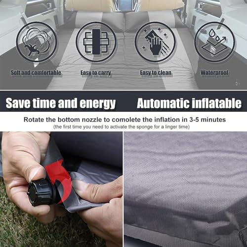 MZYLW Car Inflatable Mattress for Subaru Outback 2020 2021 2022 2023 2024 Self Inflating Sleeping Pad Thickened Air Bed Cu...