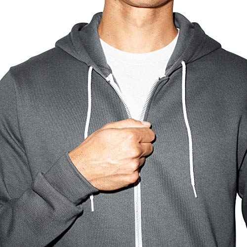 American Apparel Men's Flex Fleece Long Sleeve Zip Hoodie