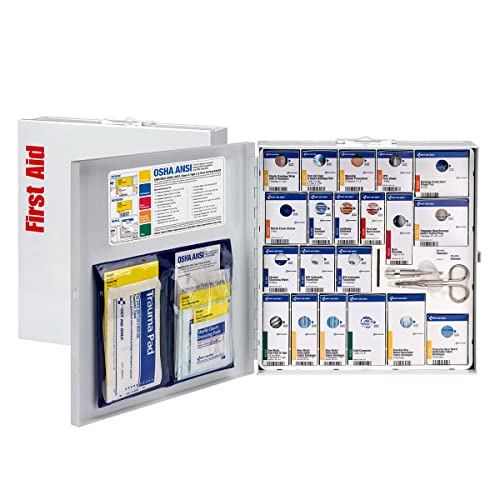 First Aid Only 746006 SmartCompliance 50-Person ANSI 2021 A and OSHA Compliant First Aid Kit for Restaurant Kitchen, Cafet...