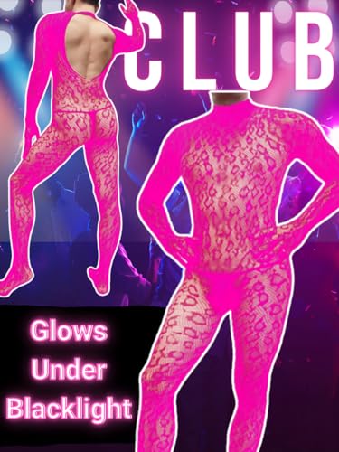 EHSUYAB Rave Outfits For Men, Festival Party Clubwear, Leopard One Piece Full Lace Jumpsuit, Sexy Lingerie Costume Bodysuit