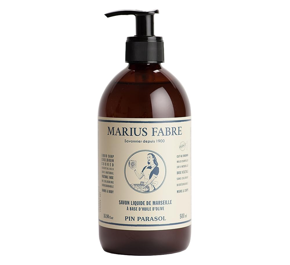 Savon De Marseille Liquid Soap Stone Pine 16.94 Fl Oz