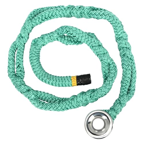 tonchean Rigging Ring Sling Rope 3/4” × 7.22FT Arboart Rope Sling with 28mm Inner Diameter Aluminum Rigging Ring 7-Pocket ...
