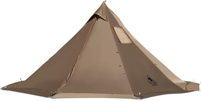 OneTigris Smokey HUT Hot Tent with Stove Jack, Ultralight 4 Season Tipi Tent with Snow Skirt & Detachable Floor for Campin...