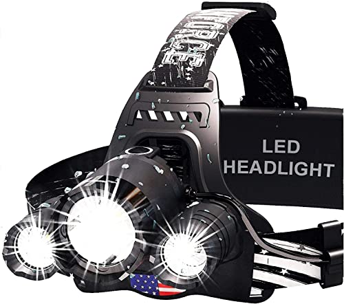 DanForce Headlamp. USB Rechargeable LED Head Lamp. Ultra Bright LUMINUS 1080 Lumen Headlamp Flashlight + Red Light. HeadLa...