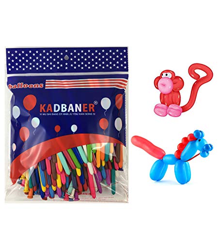 KADBANER 260Q Long Balloons 100 Pack latex balloons Graduation Wedding Reunion Party Birthday