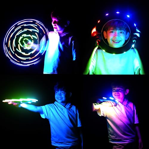 TOSY Flying Ring - 36 RGB Multicolor or 12 Monocolor LEDs, Super Bright, Lost Mode, Auto Light Up, Christmas Stocking Stuf...