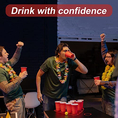 GOLDGE 63 x 23.6 inches Beer Pong Table Mat, Drinking Games for Adults Party – Perfect for Drinks, Soda, Punch, BBQs, Picn...