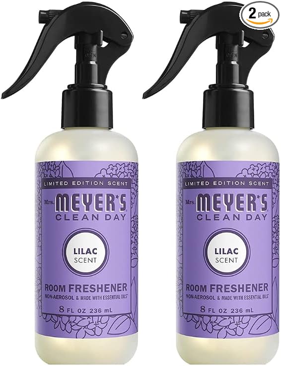 Mrs. Meyer's Clean Day Room Freshener, Lilac, 8 Fl Oz (Pack of 2)