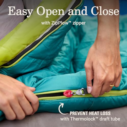 Coleman Big Bay 0/20/40°F Cold-Weather Sleeping Bag, Adult Mummy Sleeping Bag with Headrest, Foot Ventilation, & Storage S...