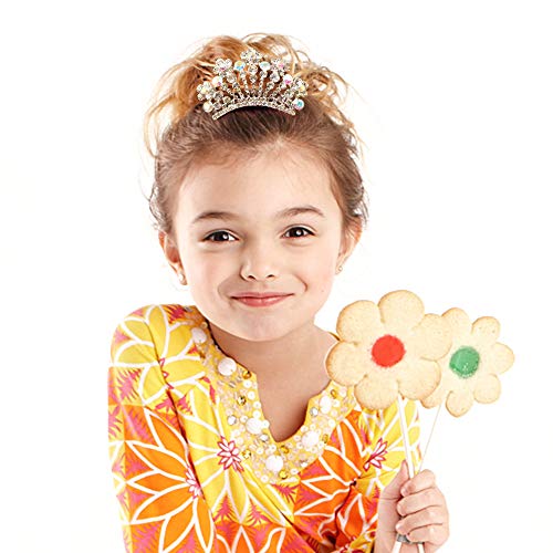 NODG 3 Pieces Silver Tiaras Crown with Hair Comb Mini Tiaras Crown for Women Princess Crystal Shiny Tiaras Headbands for W...