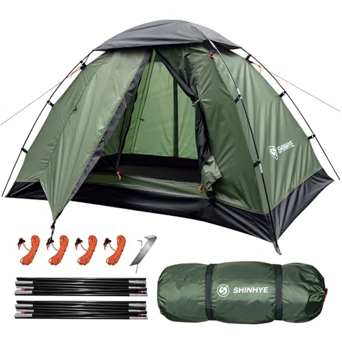 Backpacking Tent for Camping 1-5 Person Hiking Ultralight Tent for Waterproof Windproof Outdoor Two Doors Tents Easy Quick...