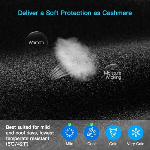 Unigear Lightweight Running Gloves, Touch Screen Anti-Slip Warm Gloves Liners for Cycling Biking Sporting Driving for Men ...