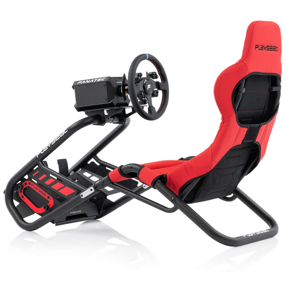 PLAYSEAT Trophy Sim Racing Cockpit | High Performance Racing Simulator Cockpit | Supports Direct Drive | Compatible with All Steering Wheels & Pedals on the Market | Supports PC & Console | Red