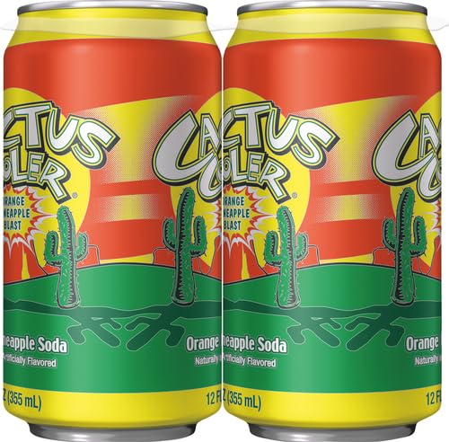 Cactus Cooler Orange Pineapple Soda - 12 Oz (6 - Pack)