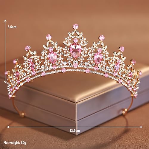 Tiaras for Women Birthday Crown Princess Crowns Rhinestone Girls Headbands Prom Party Accessories Wedding Bridal Hairpiece...