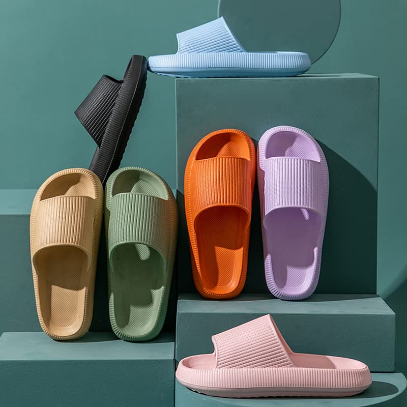 rosyclo Cloud Slippers for Women and Men Massage Thick Sole Non-Slip Shower Slippers Bathroom Super Soft Comfy House Cloud...