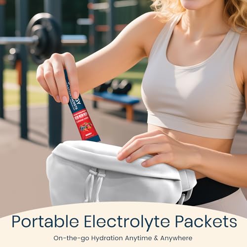 Sooergy Electrolytes Powder Packets Sugar Free Hydration Packets, 7 Flavors Liquid Daily IV Electrolyte Drink Mixes for Re...