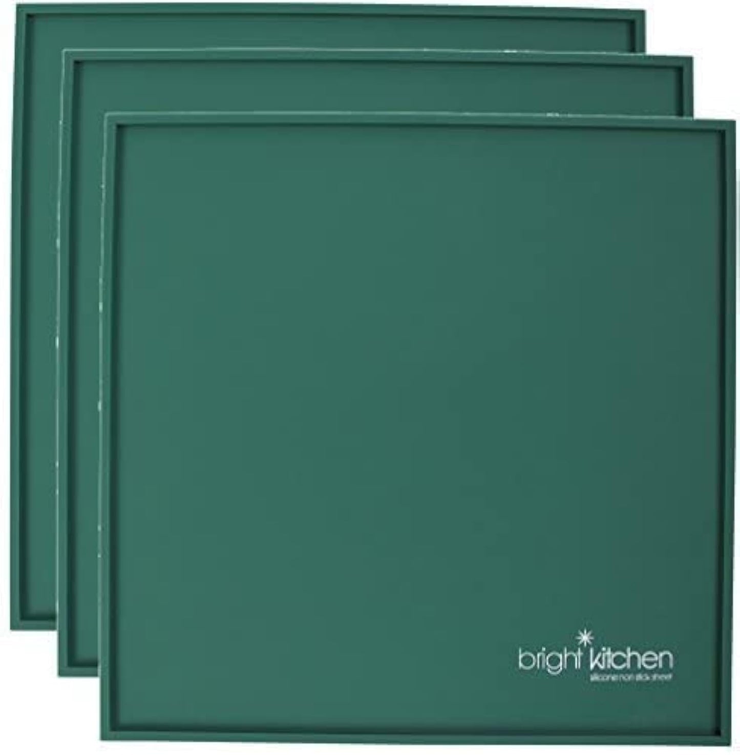 Set Of 3-14 X 14 Edge Silicone Sheets For Excalibur Dehydrator Bright Kitchen Re-Usable Non-Stick Mat Lip For Fruit Leather Liqu
