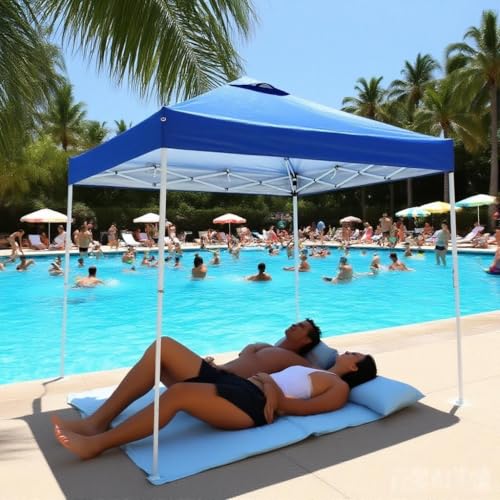 8x8 Pop Up Canopy Tent, Waterproof 210D Oxford, 3 Removable Sidewalls, Vented Roof, Wind-Resistant Steel Frame, UPF 50+, W...