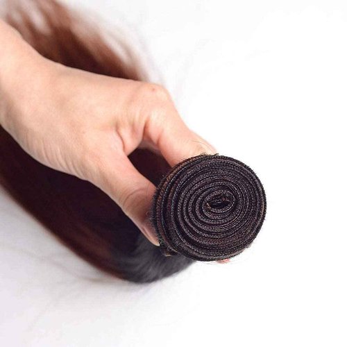 Habiliana Bundles Human Hair 16 18 20 Inch Straight Burgundy T1B/99J Human Hair Bundles 11A Unprocessed Brazilian Virgin Quick Weave Hair Extensions for Black Women