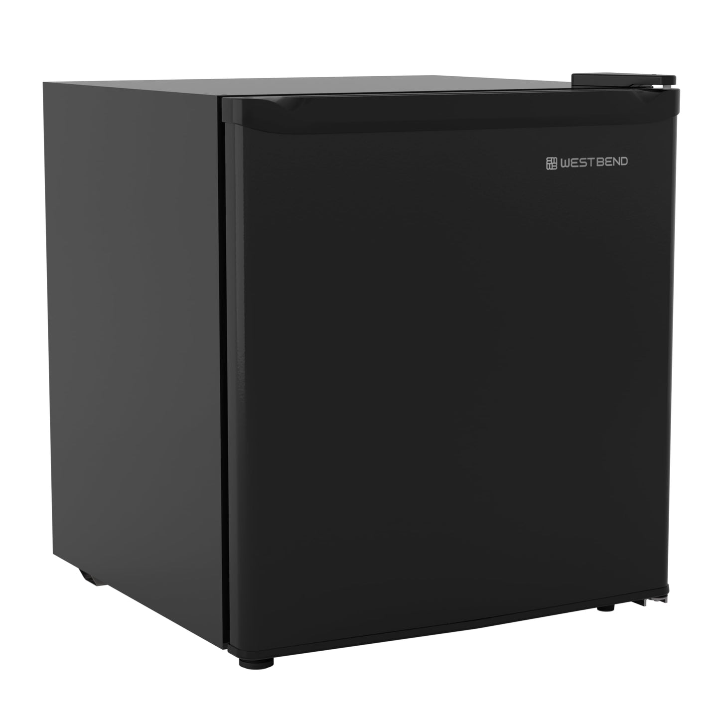 West Bend Mini Fridge Compact Refrigerator for Home Office or Dorm, Auto Defrost with Reversible Door, Energy Star Rated, 1.6-Cu.Ft., Black