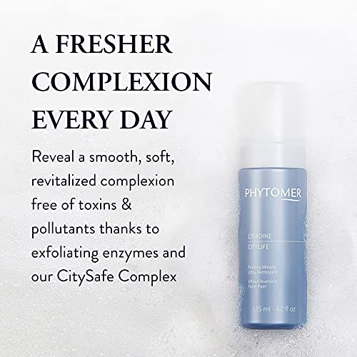 PHYTOMER Citylife Ultra Cleansing Facial Peel | Detoxifying Clarifying Facial Treatment | Hydrating Exfoliator for Soft, Smooth Skin | Rapid Beauty Treatment for Dull Skin | 125ml